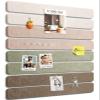 LeKuni Self-Adhesive Felt Bulletin Board, 8-Pack, 33 x 5 cm, Linen Dusk view 1