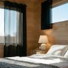 NINGBAI 2-Piece Set Sheer Curtains, 75 x 120 cm, Linen Look, Black view 3
