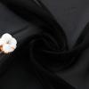 NINGBAI 2-Piece Set Sheer Curtains, 75 x 120 cm, Linen Look, Black view 4