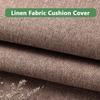 Custom Replacement Bench Cushion Cover, 8 cm Thick, Zippered Linen, Non-Slip, Dark Green, 160 x 60 x 8 cm view 4