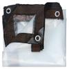 Transparent Tarp with Eyelets 200 x 210 cm, Waterproof 80 g/m² Cover, Reinforced Corners view 1