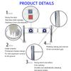 MSHGSKU Heavy-Duty Swing Gate with Spring Mechanism, 90° Opening Angle, Metal Barrier, Automatic Closing view 4
