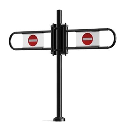 Automatic Metal Swing Gate, One-Way Safety Gate, Black, 110 x 100 cm