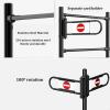 Automatic Metal Swing Gate, One-Way Safety Gate, Black, 110 x 100 cm view 4