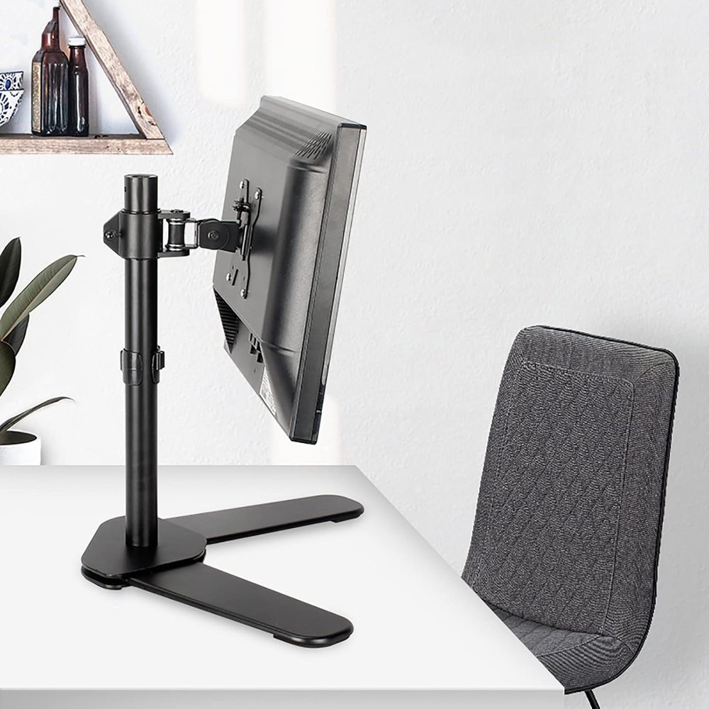 GLDYTVF TV Wall and Tabletop Stand, 90° Swivel, for 12–27 in Thin TVs (80 cm)