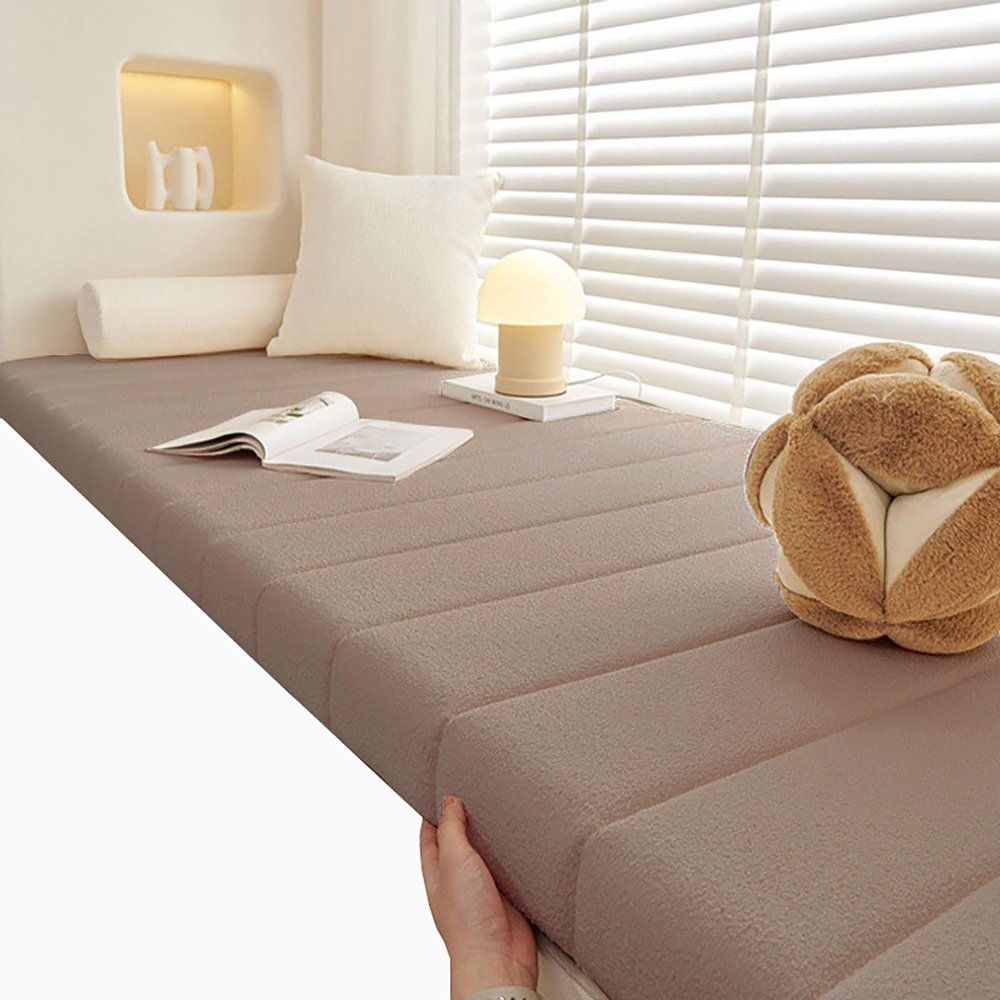 JORTUIO Bench Cushion, Coffee, 130 x 45 x 5 cm