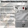 TDSYOCG Professional 2,000W/4,000W Full-Coverage IBC Heating Blankets, 55/275 Gallon, 0–120°C, 110V/220V view 4