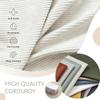 moismk Bench Cushion, 5 cm Thick, Washable & Non-Slip, Corduroy, Gray, 100 x 50 cm view 4