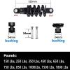 XLANDALYUEFA Replacement Rear Shock Absorber with 125 mm Spring for E-Bikes, Scooters, Folding Bikes and Mountain Bikes (1,800 lb) view 2