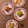 Nkaiso 50-Piece Rose Gold Disposable Paper Plate Set view 4