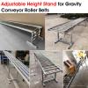 HTDRE Height-Adjustable Stainless Steel Stand, Support Bracket for Unloading Conveyor Roller Systems view 2