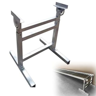 HTDRE Adjustable Stand for Roller Conveyors, Stainless Steel Bracket, Easy Installation