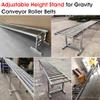 HTDRE Adjustable Stand for Roller Conveyors, Stainless Steel Bracket, Easy Installation view 2