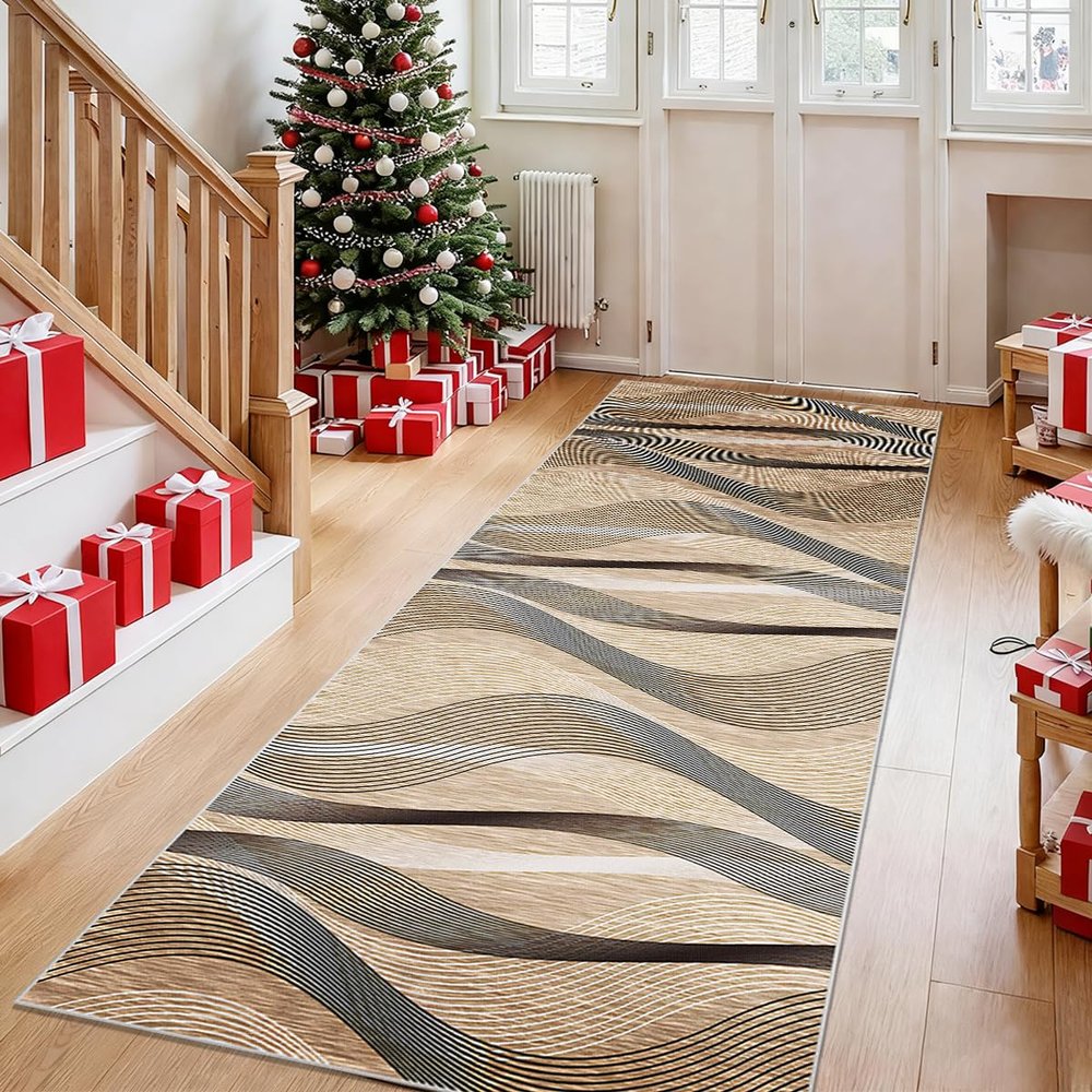 TFEHXYZU Non-Slip Runner Rug, Washable Hallway and Kitchen Rug, 40 x 100 cm