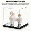 Transparent Acrylic Display Case with Mirrored Base, Front Door, 10 x 10 x 10 cm view 3