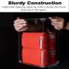 Transparent Acrylic Display Case with Mirrored Base, Front Door, 10 x 10 x 10 cm view 4