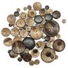 1328 mm Large 2-Hole Buttons Made from Natural, Eco-Friendly Coconut Shell Wood for Clothing, DIY Projects, Children's Scrapbooking, and Sewing Accessories — 13.0 mm, 50 Pieces view 2