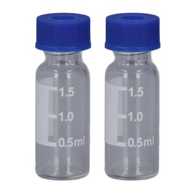 RASTKY 100-Pack 2 mL Glass Vials with Screw Caps