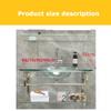 Floating Bathroom Vanity Set with Tempered Glass Sink and Mirror view 2