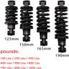 XLANDALYUEFA Replacement Rear Shock Absorber, 125/150/165/190 mm, for Mountain Bikes and E-Bikes, Coil Spring (150 mm, 550 lbs) view 2