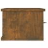WDGJJFECNMUEHI Wall-Mounted Cabinet, Smoked Oak, 60 x 26 x 18.5 cm, TV Furniture with 2 Drawers view 4