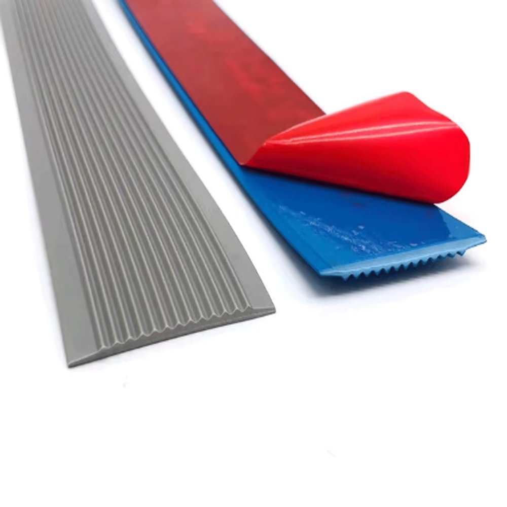Self-Adhesive Anti-Slip Stair Strips, Gray, 4 × 100 cm