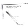 Stainless Steel Dowsing Rods, 2-Piece, Foldable and Telescopic, Silver view 2