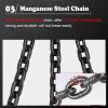 CHZDPP Grade 80 4-Leg Lifting Chain Sling with Hooks, 28T, 13.1 ft (4 m) view 3