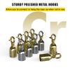 4-Piece Yellow Velvet Rope Stanchion Set with Polished D-Hooks view 3