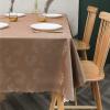 Rectangular Wipe-Clean PVC Tablecloth, Waterproof, Oil-Resistant and Durable, for Home, Garden, Parties and Picnics (Coffee, 120 x 120 cm) view 2