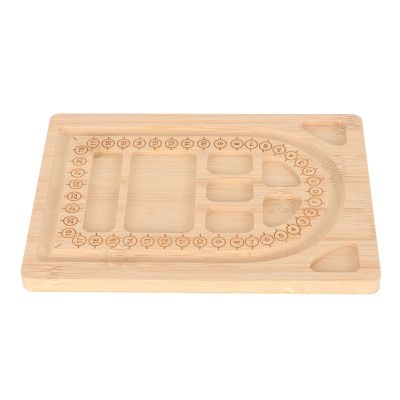 CHICIRIS Bamboo Bead Board for Jewelry Making, 7.7 x 5.5 x 0.4 Inches