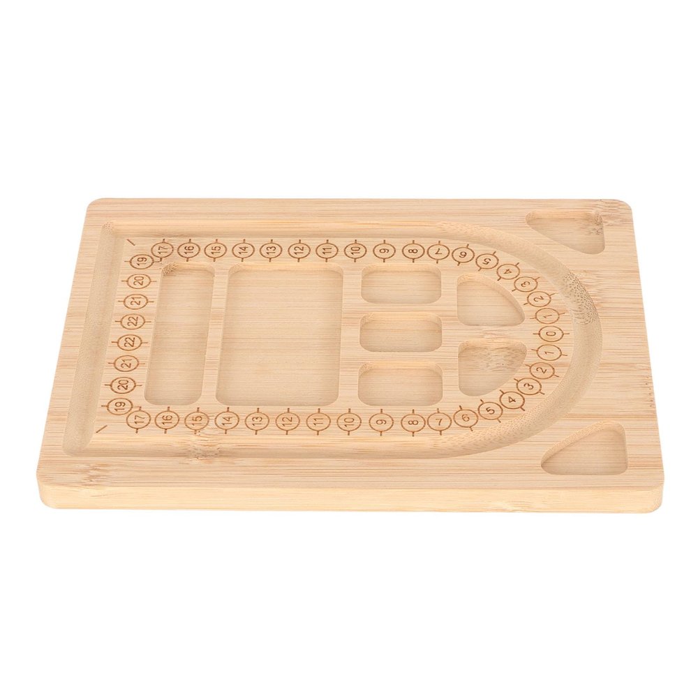 CHICIRIS Bamboo Bead Board for Jewelry Making, 7.7 x 5.5 x 0.4 Inches