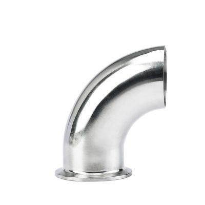 RUAJOGYNVM 19/38/51 mm Pipe OD Butt-Weld × 1.5/2 in Tri-Clamp 304 Stainless Steel 90° Elbow Fitting