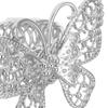 GARVALON Butterfly Curtain Tiebacks, 2-Piece, Metal, Silver view 3