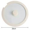 QuivyLivy Heat-Resistant Silicone Pot Lid with Tempered Glass, 26 cm view 3