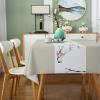 Rectangular Wipeable PVC Tablecloth, Oil- and Water-Resistant, Cream, 2.90 x 140 cm view 4