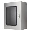 Surface-Mount Stainless Steel Distribution Box, IP65, with Lock, Viewing Window and Mounting Plate, 20 x 24 x 12 in view 1