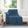 vidaXL Fleece Throws 6 pcs. Navy Blue 200 x 150 cm 2.52 kg view 2