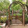 Generic Wooden Garden Arch with Gate for Climbing Plants view 1