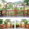 Generic Wooden Garden Arch with Gate for Climbing Plants view 3