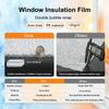 Window Insulation Film Curtain, Double-Thickness Bubble Film, White, W56 x H150 cm view 3