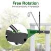 Fabater Heavy-Duty Deck Bird Feeder Hook, Adjustable Railing Hanger, Steel, Black view 4