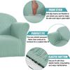 Kids' Sofa Cover, Stretch Armchair Slipcover for Toddlers, Waterproof Jacquard, 1-Seater Sofa Protector, Machine Washable, Peacock Blue (Q) view 3