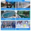 Polycarbonate Roof Panels, Impact-Resistant PC Endurance Board, Waterproof Insulation Greenhouse Panels, for Outdoor Roofing, Easy to Bend and Cut (Green, 1 × 3 m / 3.3 × 9.8 ft) view 2