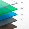 Polycarbonate Roof Panels, Impact-Resistant PC Endurance Board, Waterproof Insulation Greenhouse Panels, for Outdoor Roofing, Easy to Bend and Cut (Green, 1 × 3 m / 3.3 × 9.8 ft) view 4