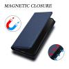 Beajew Phone Case for iPhone 13 Pro, Premium Leather Flip Case with RFID Card Slots, Magnetic Closure and Stand Function, Dark Blue view 4
