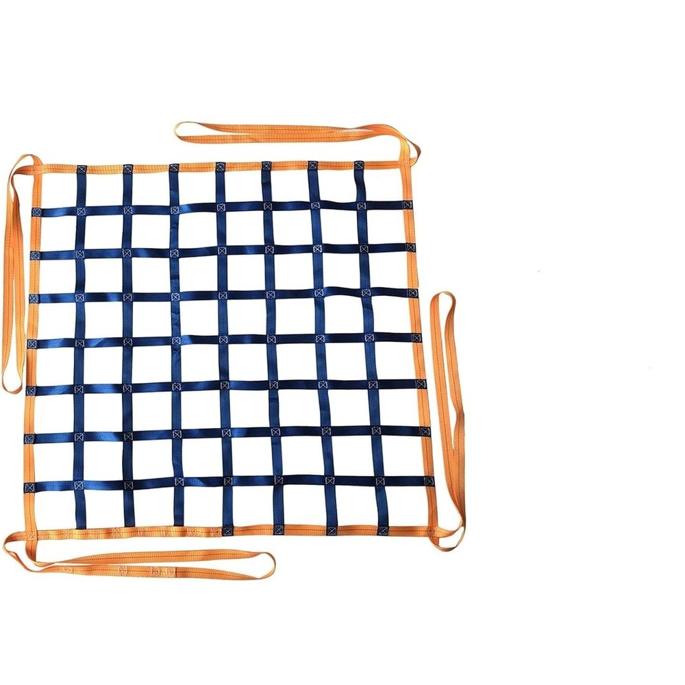 Flat Polyester Lifting Cargo Net, Tear-Resistant, 300 kg–3.5 t Capacity