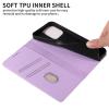 Beajew Premium Leather Flip Case for Nokia C02, Purple view 2