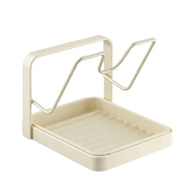 Space-Saving Pot Lid Holder with Drip Tray
