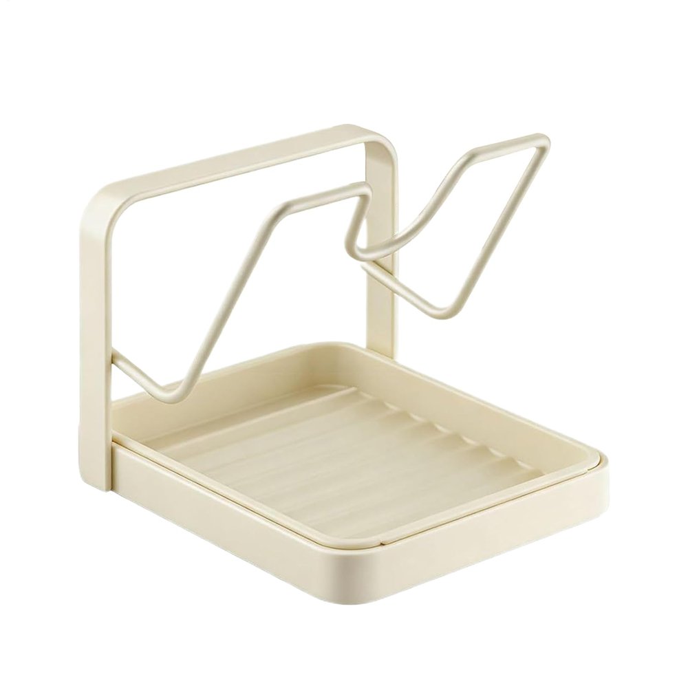 Space-Saving Pot Lid Holder with Drip Tray